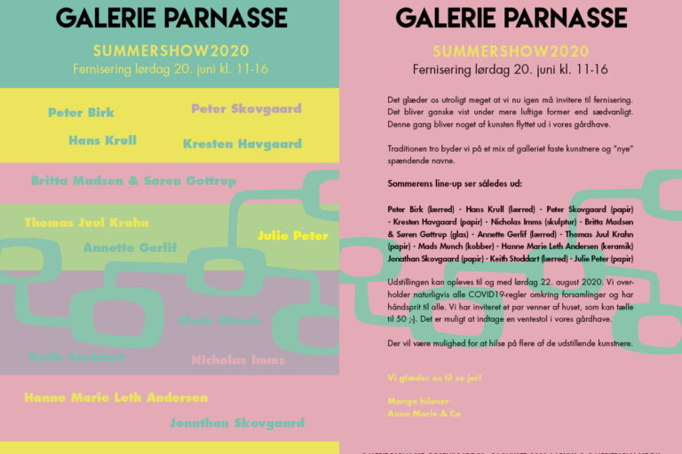 SummerShow2020 – Galerie Parnasse